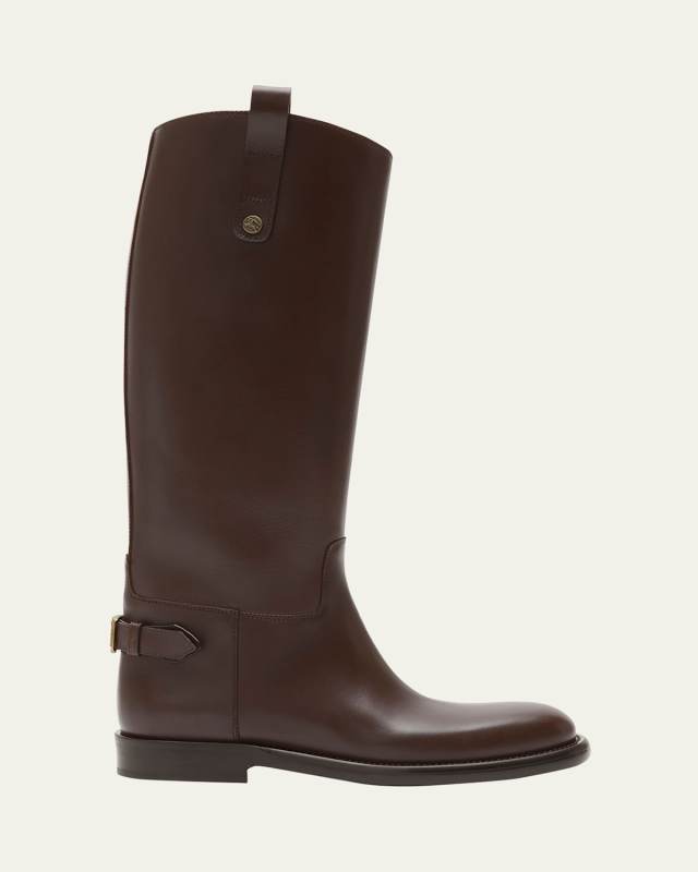 Cavalier Knee-High Leather Riding Boots